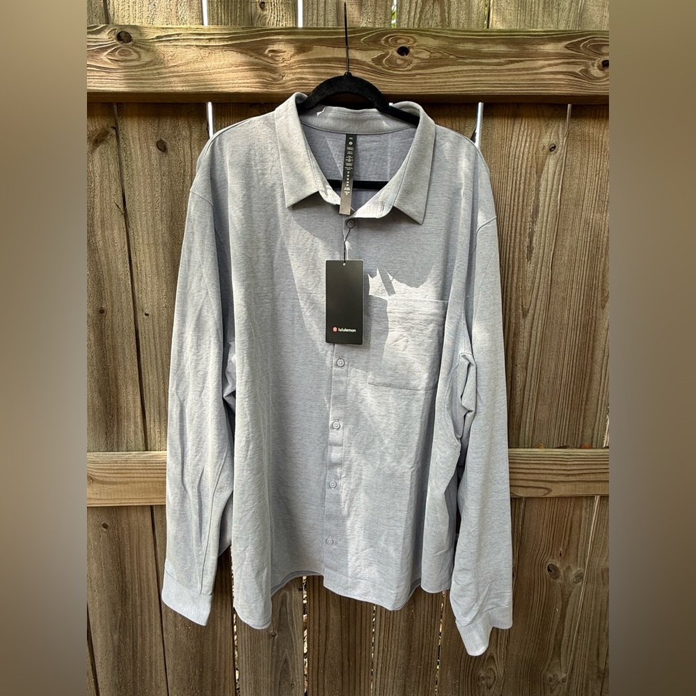 Lululemon Commission Long Sleeve Shirt Harbor Blue 4XL
